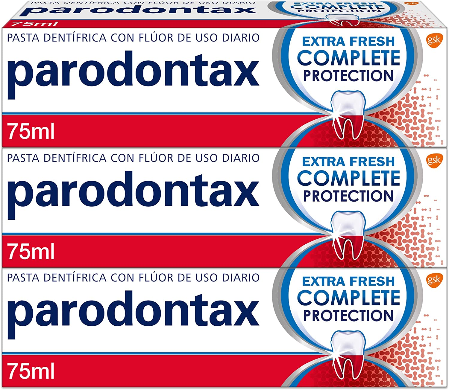 parodontax di dentifricio – 3 confezioni da 75 ML – Totale: 225 ML