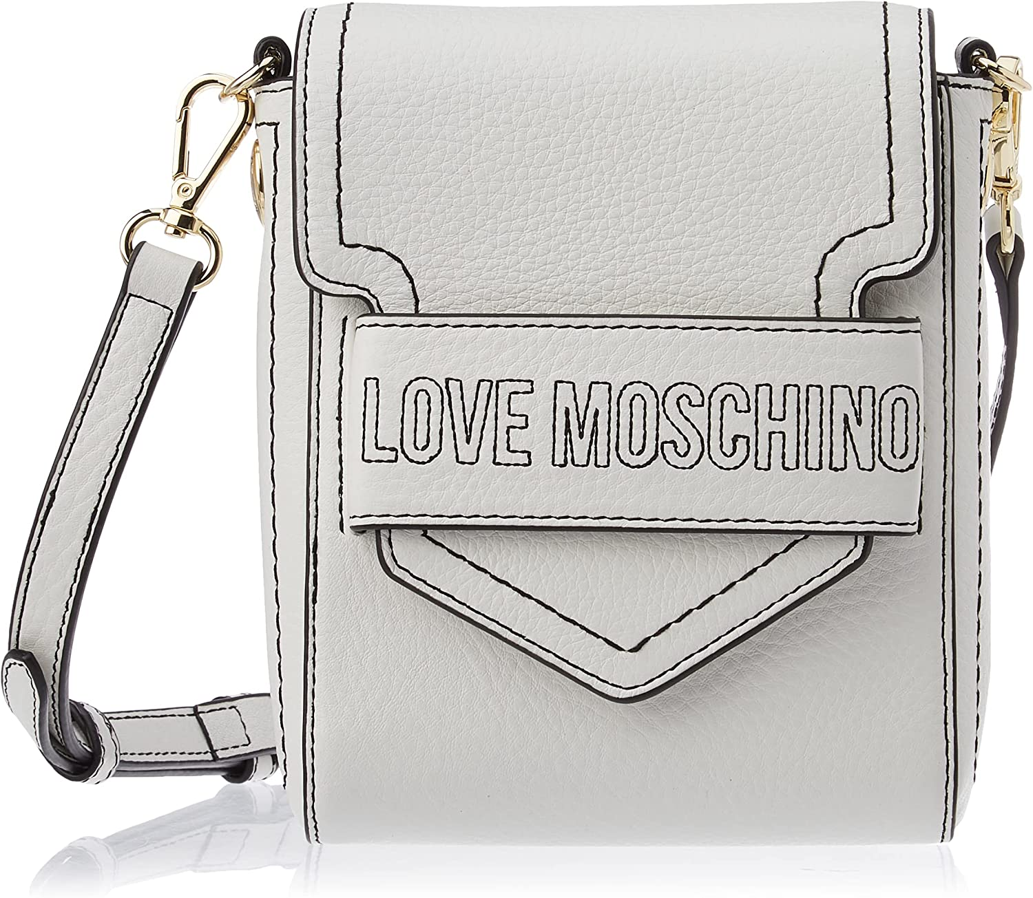 Love Moschino Borsa A Spalla, BORSA A SPALLA Donna, Bianco, Taglia unica – JC4272PP0EKP0100