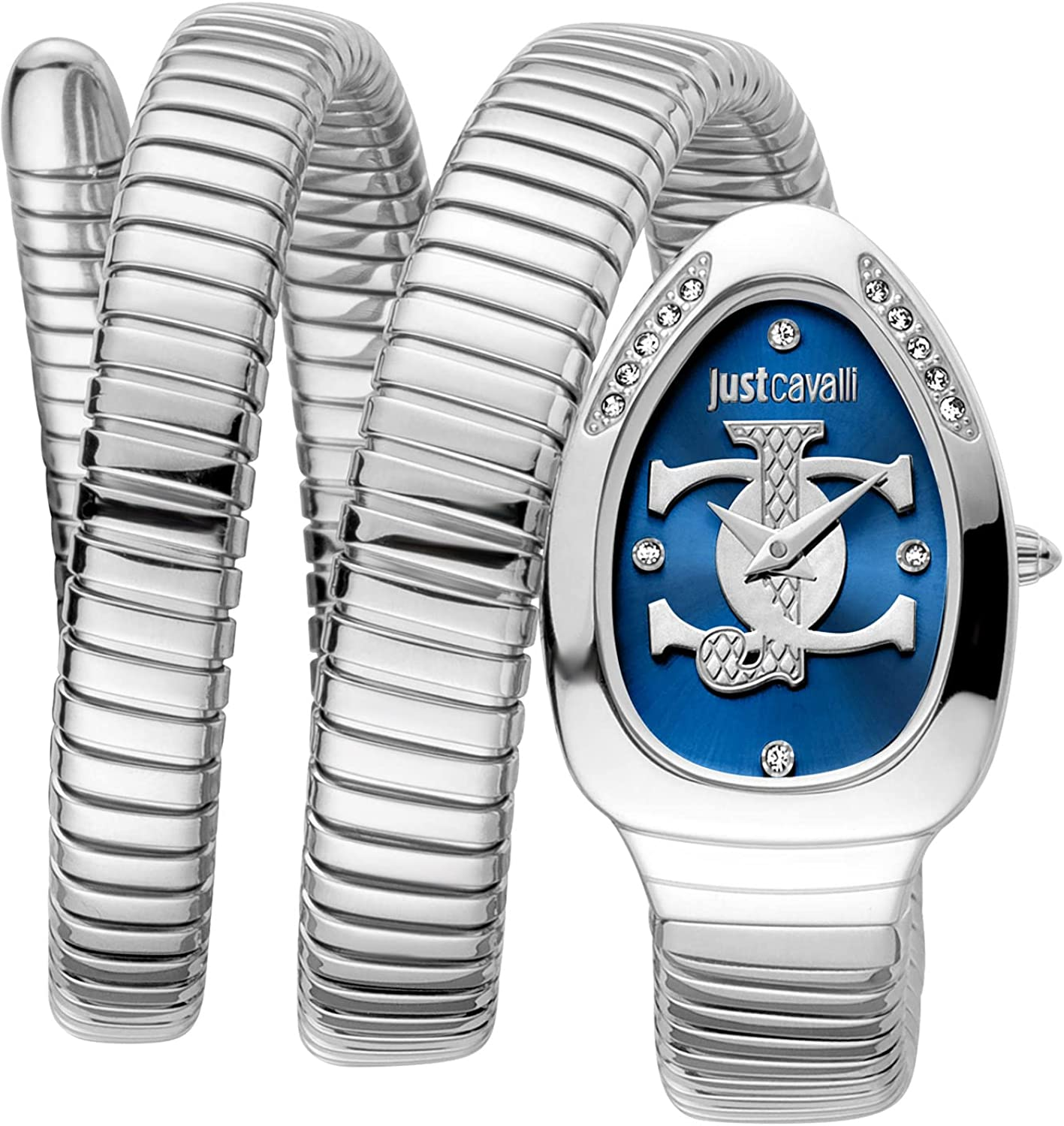 Just Cavalli Orologio Analogico al Quarzo Donna con Cinturino in Acciaio Inox JC1L228M0025