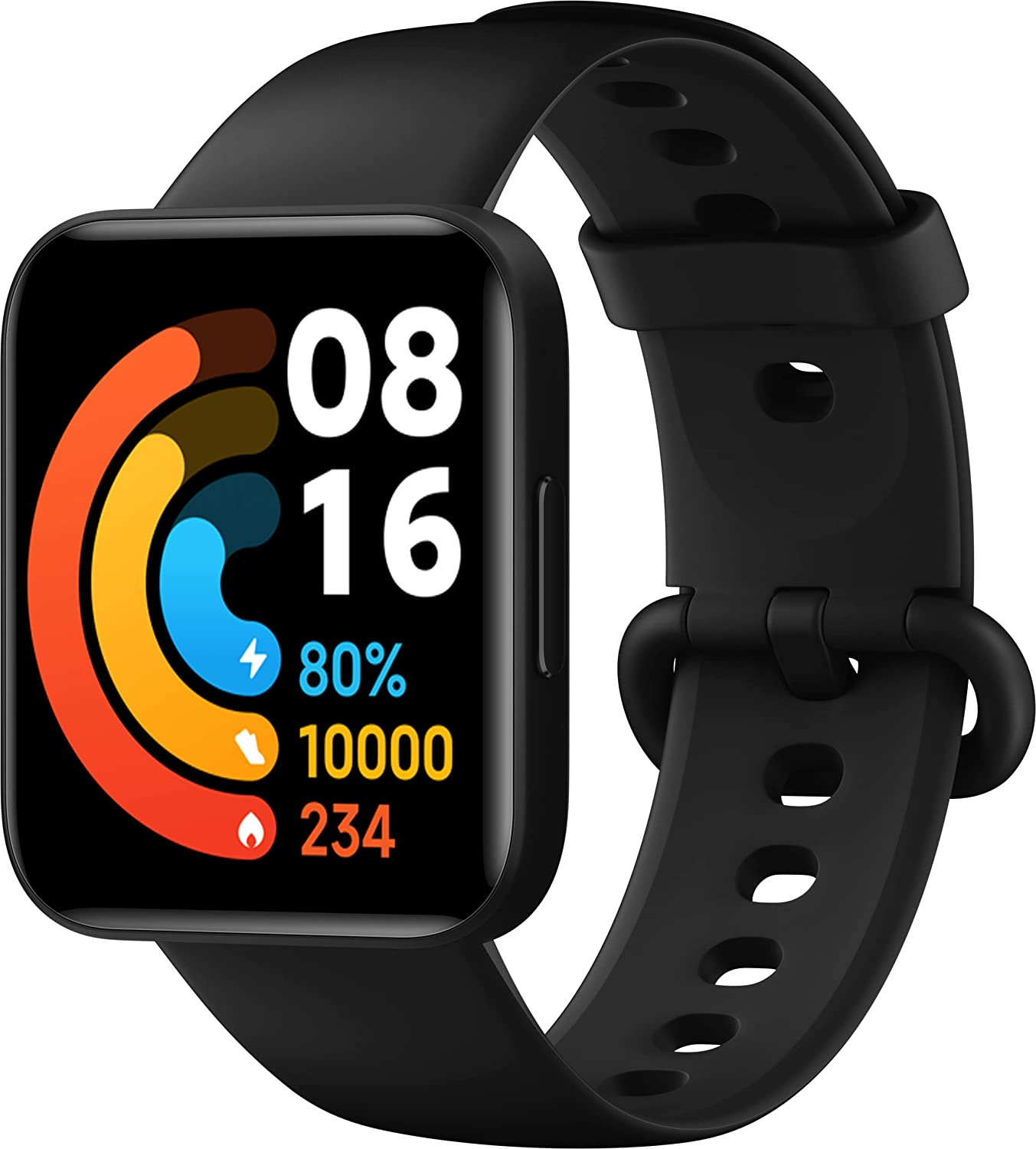 POCO Watch (Black), Misurazione SpO2, Battito Cardiaco, Display AMOLED da 1,6″, GPS, Resistenza all’acqua ATM, Nero, Versione Italiana