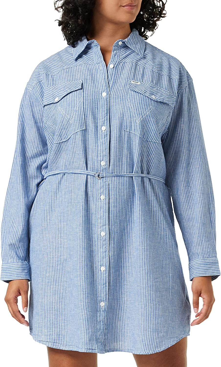 Wrangler Jumbo Mini Dress Vestito, Nautical Blue, Womens