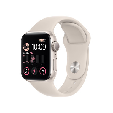 Apple Watch SE GPS 40mm Cassa in Alluminio color Galassia con Cinturino Sport Band Galassia – Regular