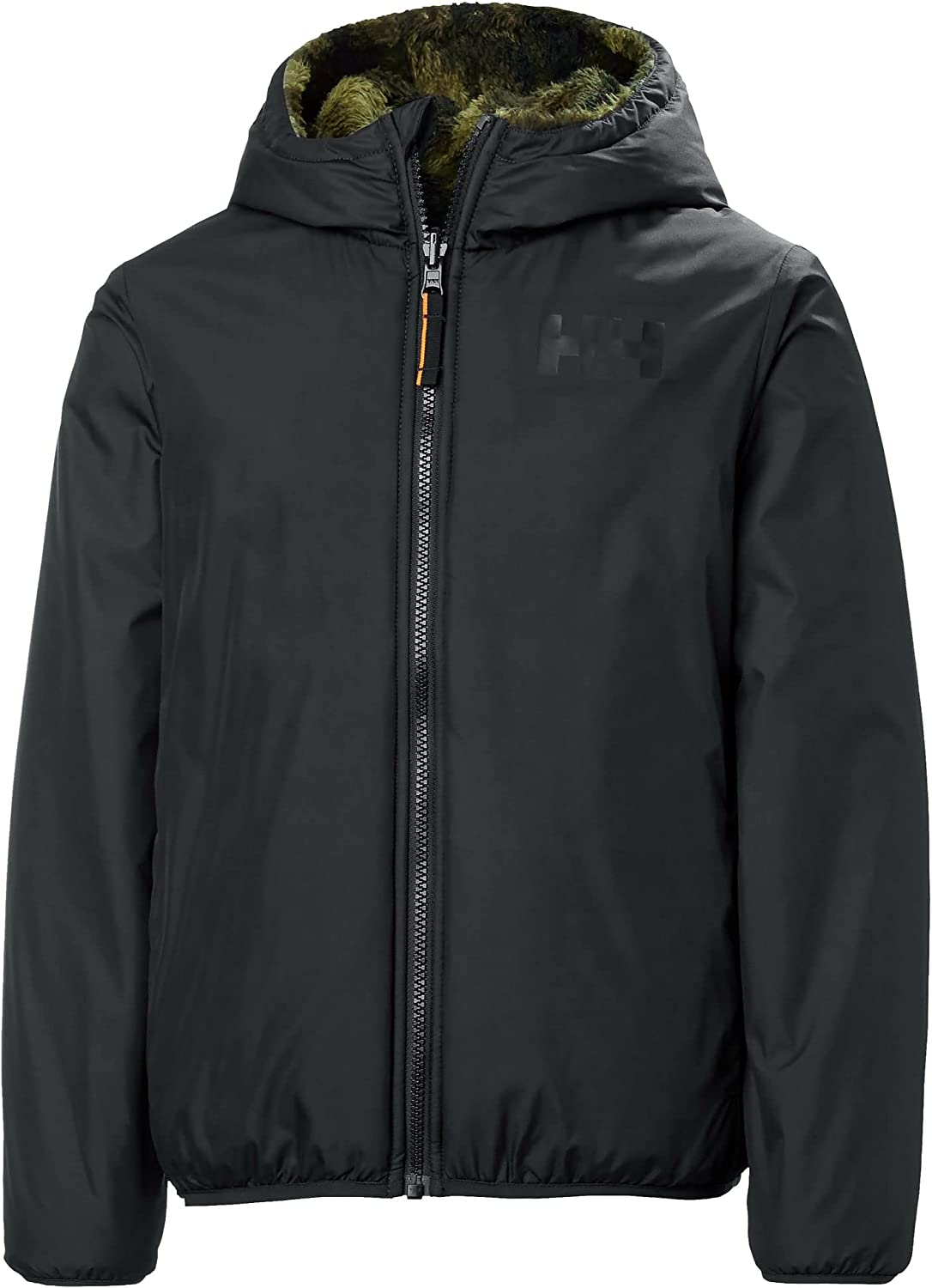 Helly Hansen Unisex Bambini Junior Champ Reversible Jacket, Nero