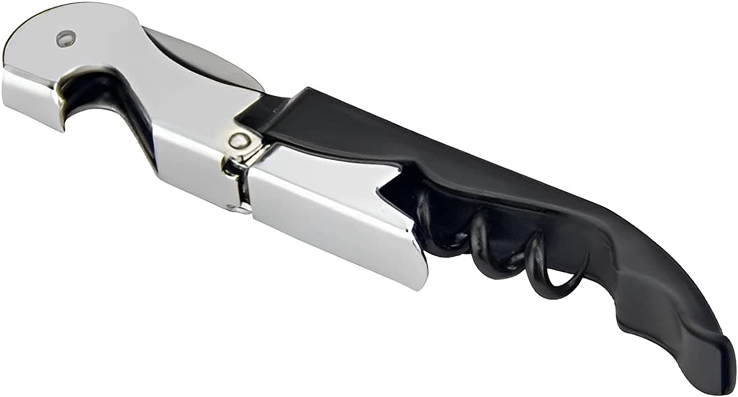 Cavatappi A Lamine Per Vini Vecchi - Nero, Estrazione Delicata Tappi - Foto 3