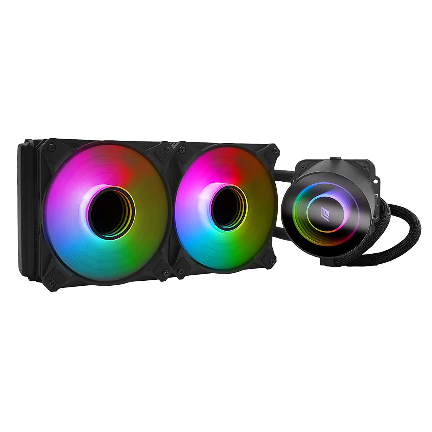 Noua Siberus Pro 240 ARGB – CPU-Wasserkühlung, 2x120mm PWM-Lüfter, Für Intel LGA1700/1200 & AMD AM5/AM4