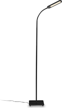 VidaXL Lampada Da Pavimento A LED Dimmerabile – 23 W, Doppio Dimmer, Luce Calda 3000K, Acciaio Nichel Satinato, 180 Cm - 3
