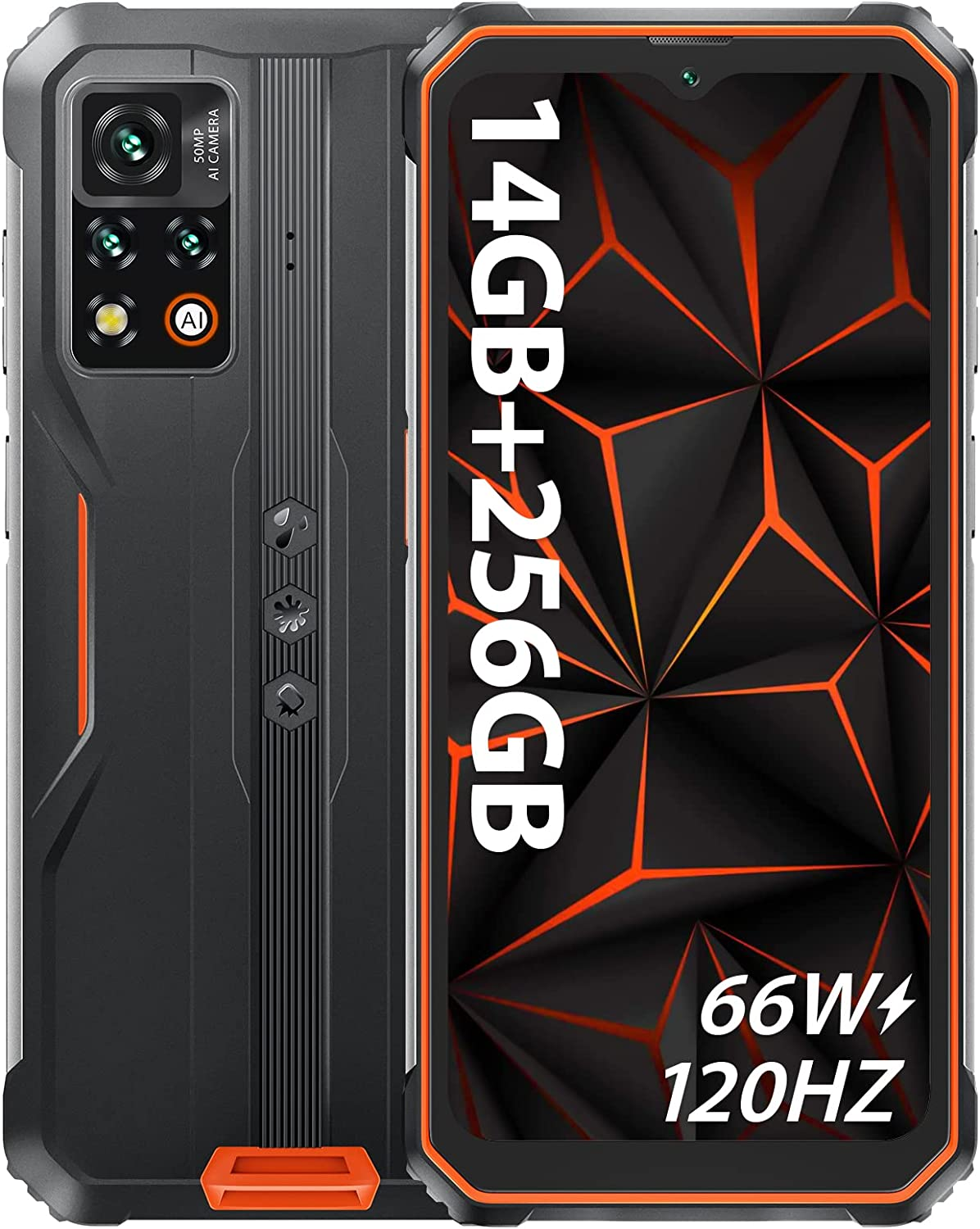 DOOGEE S41T [2024] Rugged Smartphone, 8GB +64GB Telefono Indistruttibile TF 1TB, 6300mAh Android