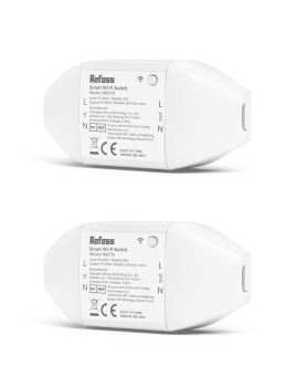 Refoss R21 Interruttore WiFi 2 Canali 16A Per Tapparelle E Luci – Monitoraggio Energia, API Locale, Compatibile Home Assistant, Alexa E Google (1 Pezzo)