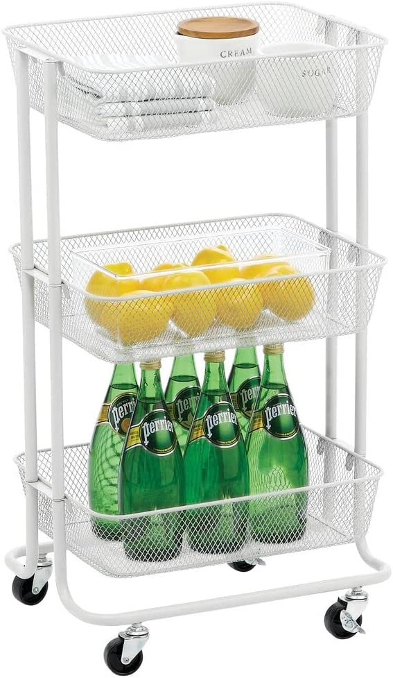 AMONIDA Scaffale Organizzativo Rotante, Libreria Mobile in Plastica di Grande capacità Compatta Pratica Rimovibile per Ufficio (6 Strati