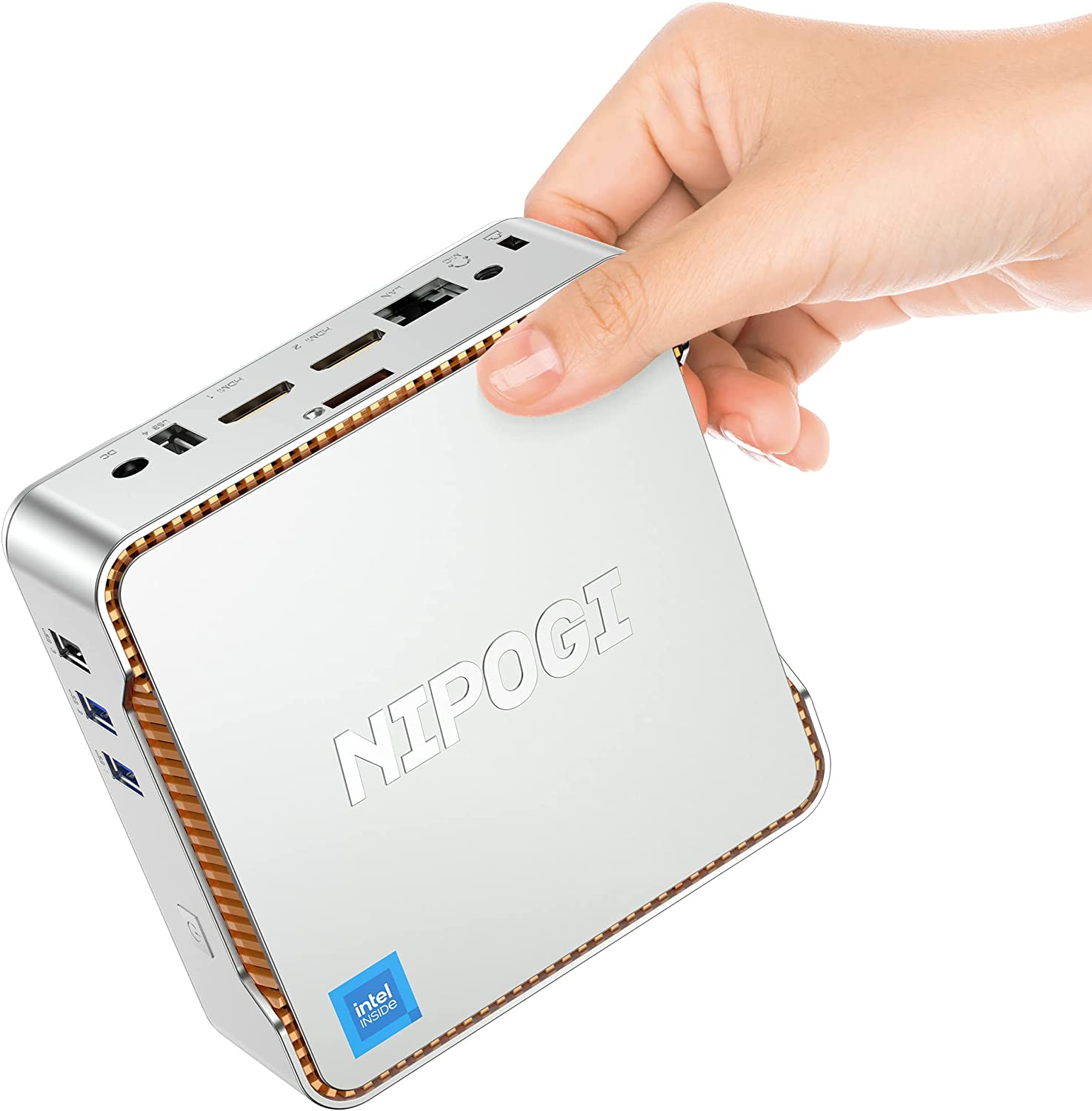 NiPoGi Windows 11 Mini PC, Intel Alder Lake-N95 (Beats N5095, Fino A 3 ...