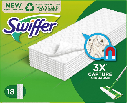 Duster - 20 Panni Antipolvere Magnetici Ricaricabili Per Mocio, In Microfibra, Assorbono Polvere E Peli Di Animali, Ideali Per Pulizia Casa