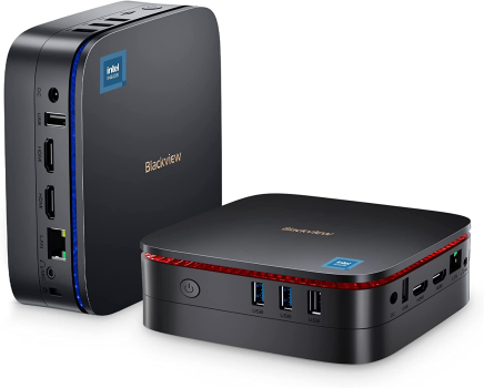 Mini PC Windows 10 Pro - Celeron N3350, 4GB RAM, 64GB ROM, Wi-Fi Dual Band, 4K, Ports HDMI/VGA