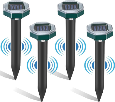 Repellente solare per talpe, repellente per talpe a vibrazione