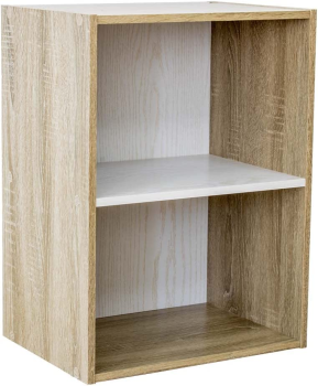 IDMarket Libreria CARLA A 3 Ripiani E 3 Cassetti, 190x60x30 Cm, Effetto Legno E Nero, Moderna
