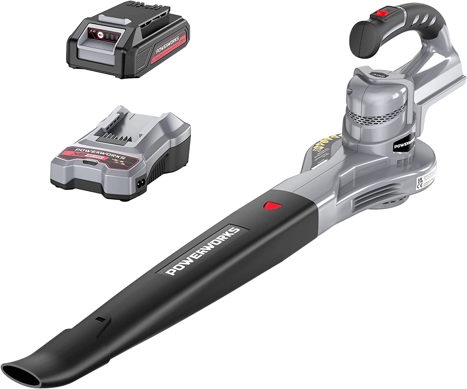 Soffiatore Portatile INSPIRITECH 20V A Batteria - Con 2 Batterie 4.0Ah - Modello HF2200 - 5