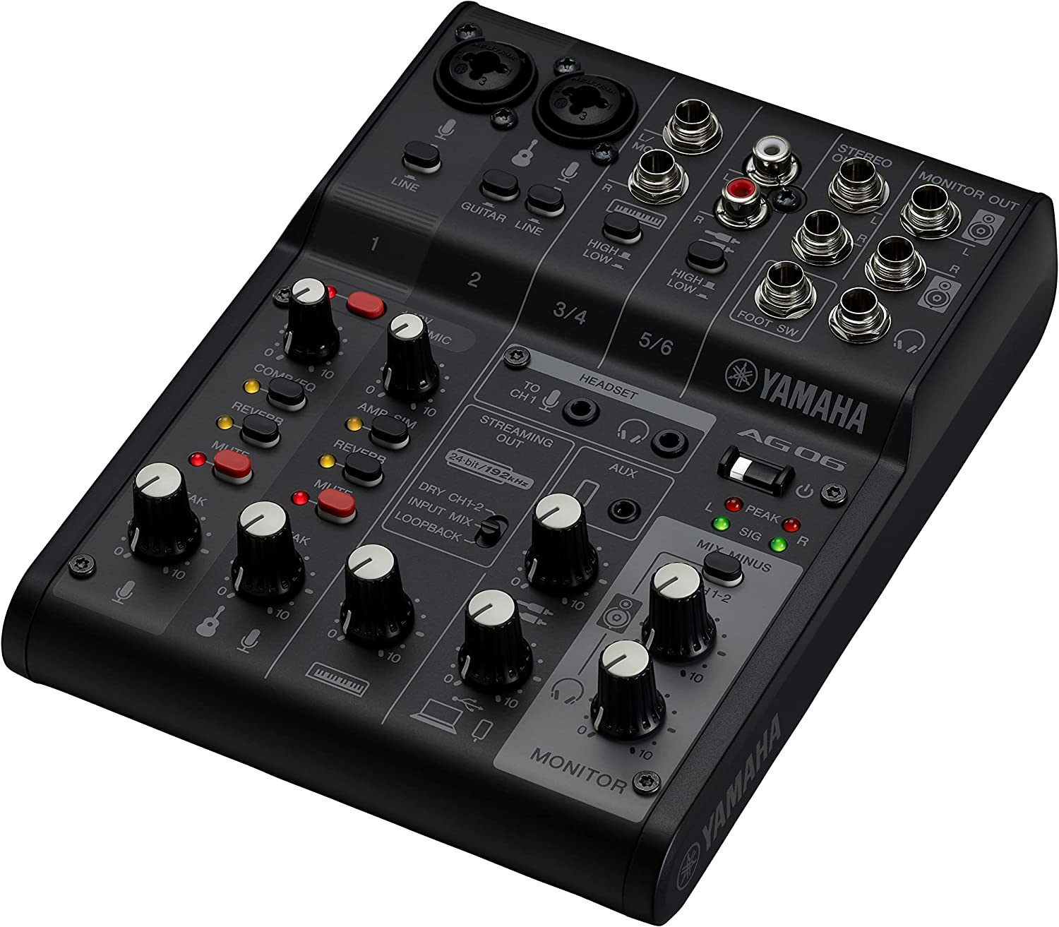 Mixer Yamaha AG06MK2 Mixer A 6 Canali Per Streaming Live Con